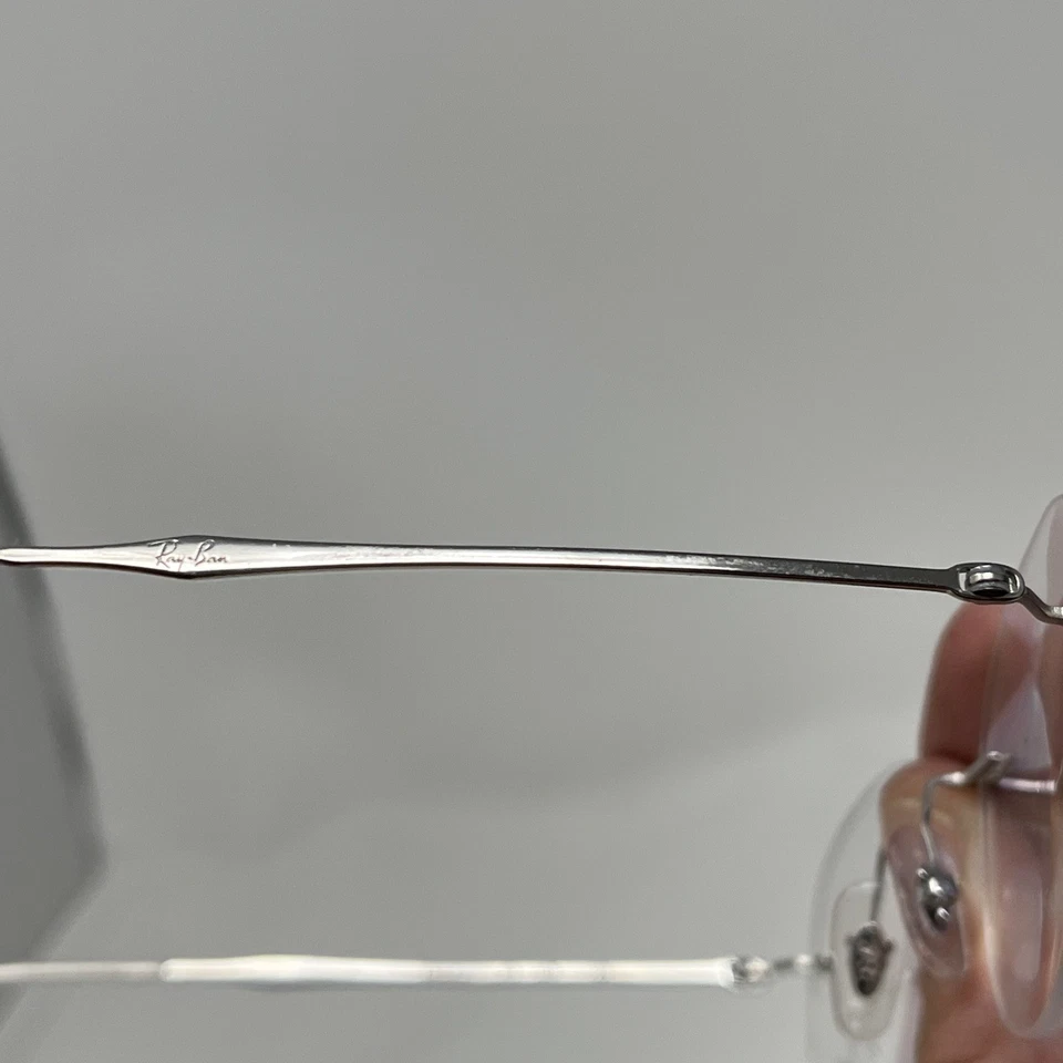 雷朋眼镜 RB 8747 1002 LightRay 银色无框意大利 48-18-140 BO10 — 第 3/4 张图片