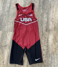 Nike USA Weightlifting / wrestling Singlet Gym Stars Team Men  s size sizes
