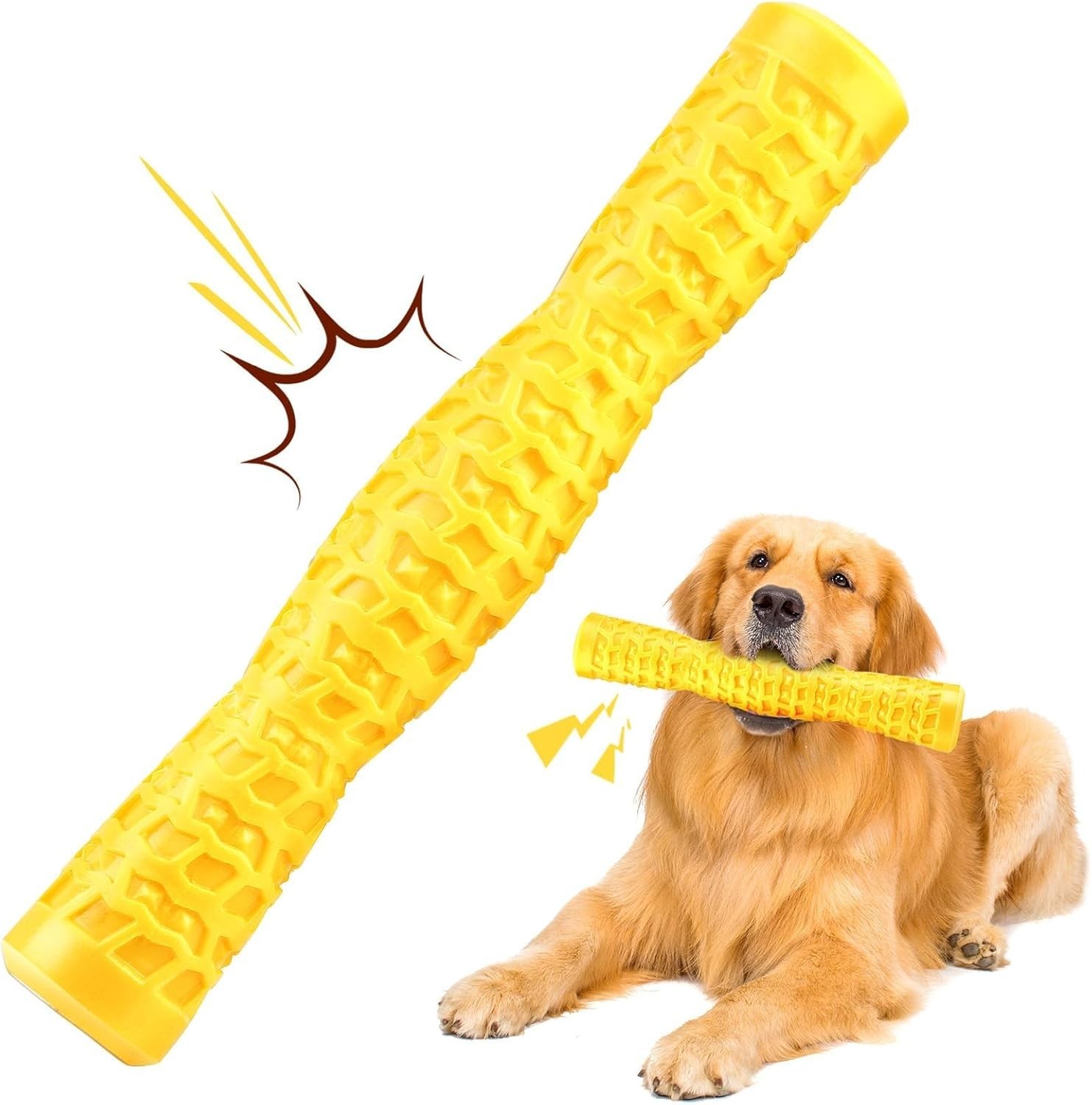 Interactive Dog Toy For Aggressive Chewers Tough Rubber Yell
