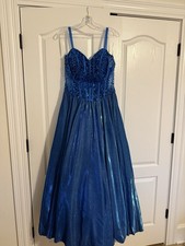 Jovani Size 12 Prom Dress, Blue