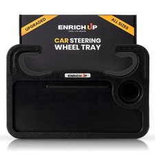 2-in-1 Car Steering Wheel Tray - Steering Wheel Desk for Laptop, Multipurpose...