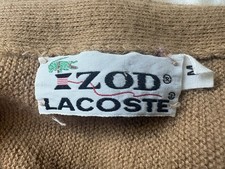Vintage Lacoste IZOD 80s Cardigan Size M No Flaws Made In USA Measured Shown
