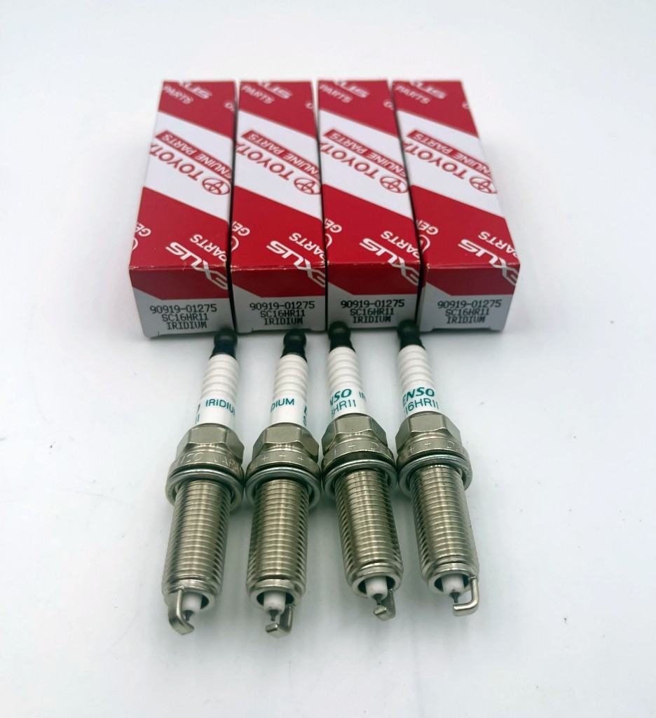 4pcs Iridium Spark Plugs for Prius Scion 2ZR-FXE 1.8L OEM 90919-01275 SC16HR11