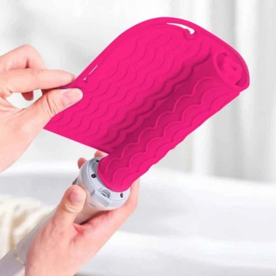 Premium Hitzebeständige Silikonmatte/Beutel für Haarglätter & Lockenstäbe