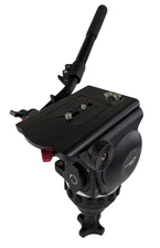 Cartoni Focus 22 Fluid Head (100mm Ball Base) with Cartoni Focus 18-22 Pan Bar  