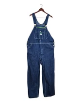 Liberty Denim Bib Overalls Carpenter Men's 42x30 Blue Farmer Chore Painter