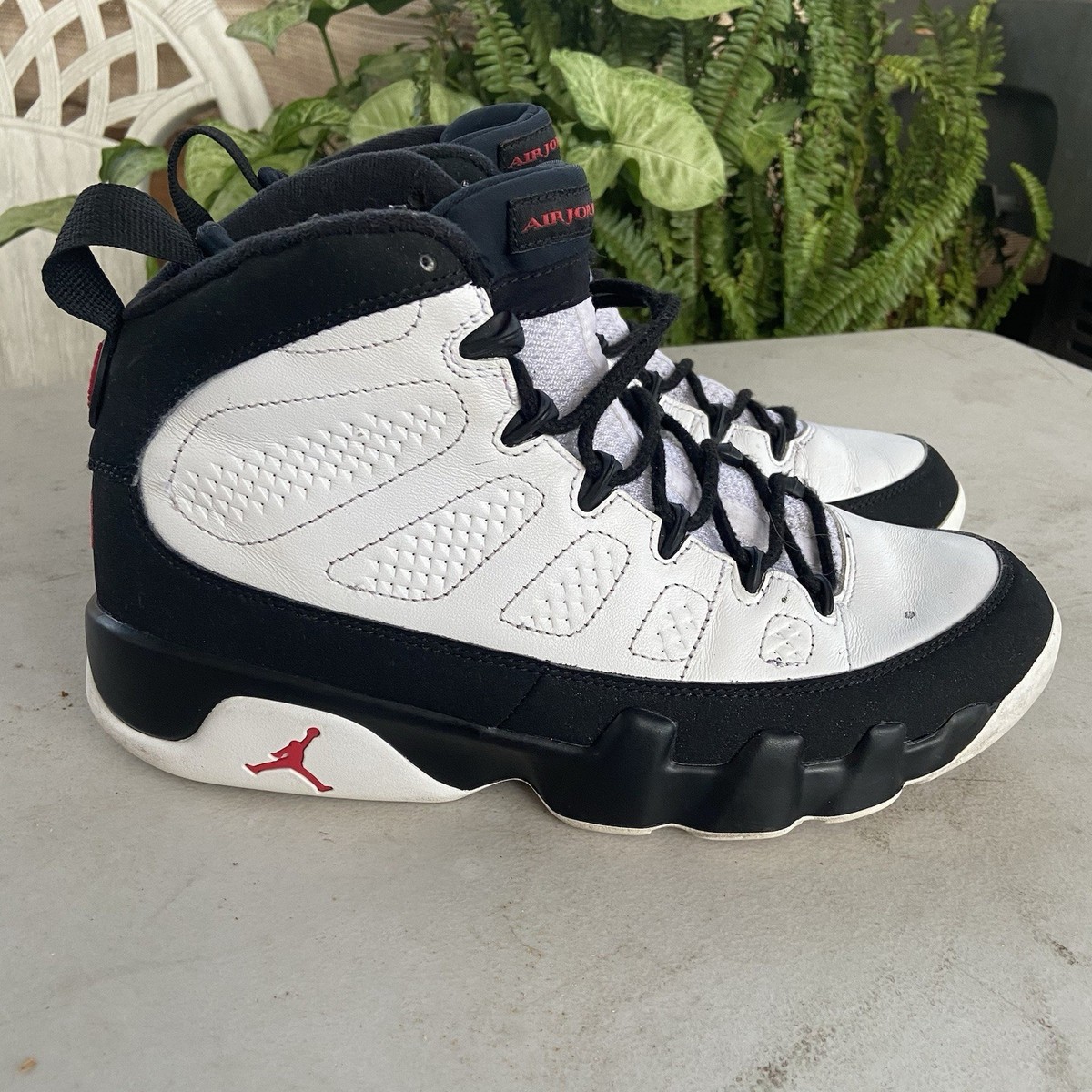 Nike Air Jordan 9 Retro Space Jam White Black Sneakers 302370-112