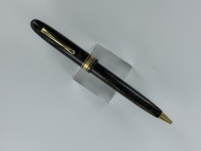 Omas AM87 Prestige Green Brown Briarwood Ballpoint Pen READ