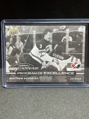 Matthew Schaefer UD Canvas Program Of Excellence Canada RARE SSP B&W #C-259