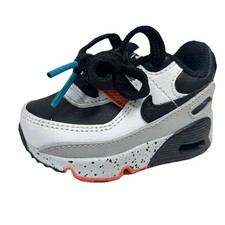 Nike Air Max 90 Ltr Infant/Toddler Shoes 3c CD6868110 White Black Turf Orange