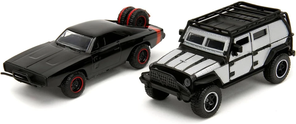 FAST FURIOUS 2 Modelli Auto JEEP WRANGLER DODGE CHARGER 1/32 JADA Toys - Immagine 2 di 4
