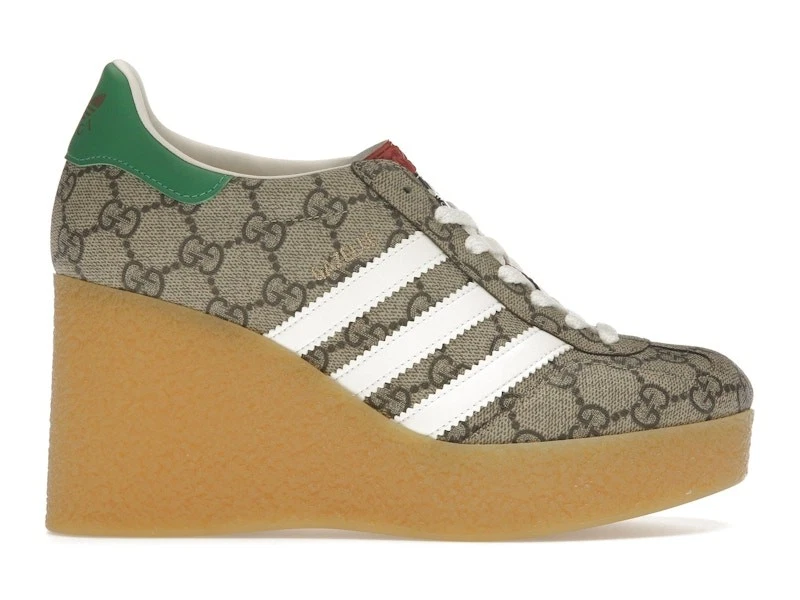 adidas gazelle silver green womens Adidas x Gucci Women's Gazelle White Low Top Sneakers main image 0
