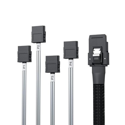 SFF8087 zu 4xSATA Mini SAS Kabel 0.5Meter1.65ft, 6G Internes Mini SAS 36pin S...