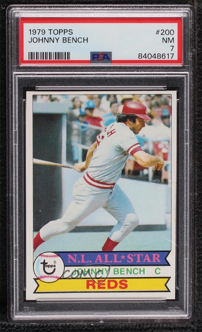 1979 Topps Johnny Bench #200 PSA 7 HOF 0u2j