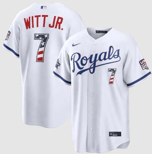 Men's Kansas City Royals White 2026 All-Star Edition Stars Stadium - stitched!!