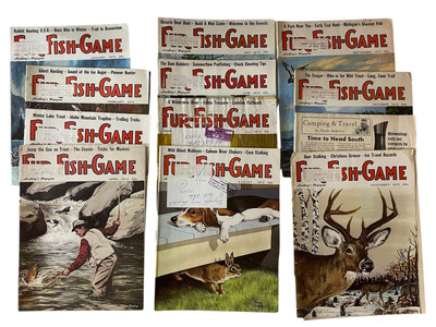 Hardings Magazine Fourrure-Poisson-Jeu 1970 Complet 12 numéros Hardings Magazine Fourrure-Poisson-Jeu 1970 Complet 12 numéros