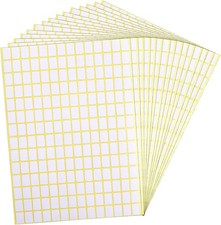 2940PCS Matte White Labels Stickers 0.5" x 0.3" Small Blank Labels Removable Pri