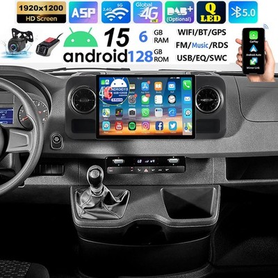 128GB DVR + KAM Android 15 Für Mercedes Sprinter W907 W910 Autoradio CarPlay GPS