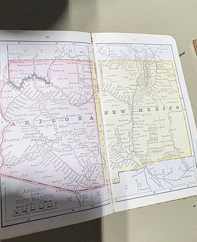 1903 Pocket Atlas Maps Of The World First Edition Rand McNally - Picture 4 of 6