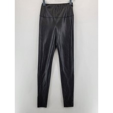 Aritzia Wilfred Free Black Vegan Leather Leggings Small High Rise Full Length