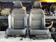 2015 Volkswagen Golf Tdi Black Front Leather Seats Lh Rh Oem