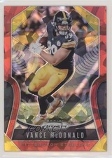 2019 Panini Prizm Red Ice Prizm Vance McDonald #95 7p8