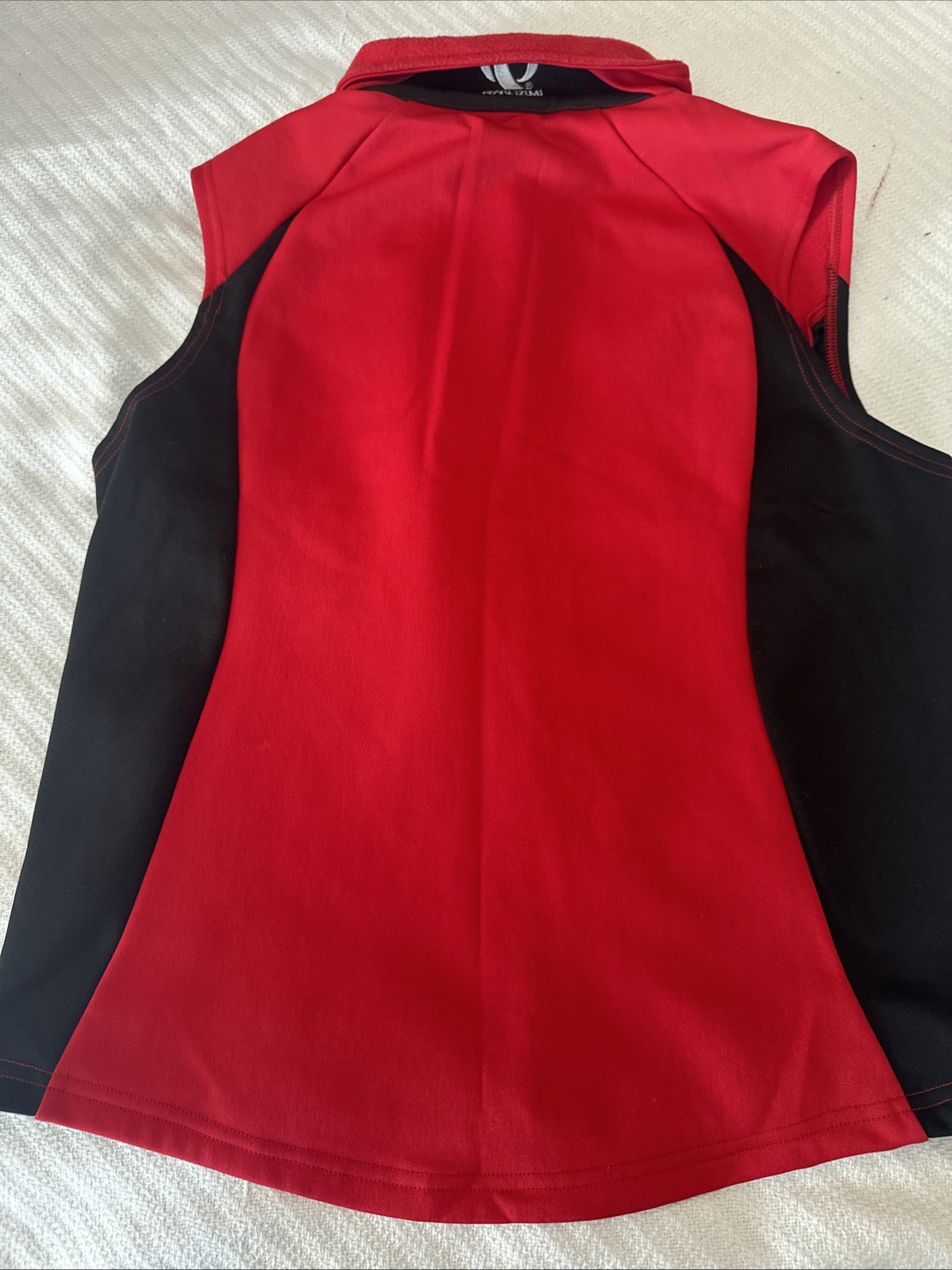 PEARL IZUMI Sleeveless Cycling Jogging Zip Up Red & Black Jacket Sz Med
