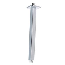 Ceiling Mounted Shower Arm, Rain Shower Square Extension Arm Chrome 12 Inch