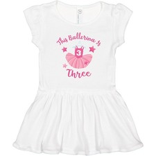 Inktastic Ballerina 3rd Birthday Toddler Dress Party Ballet Dance Prima Third