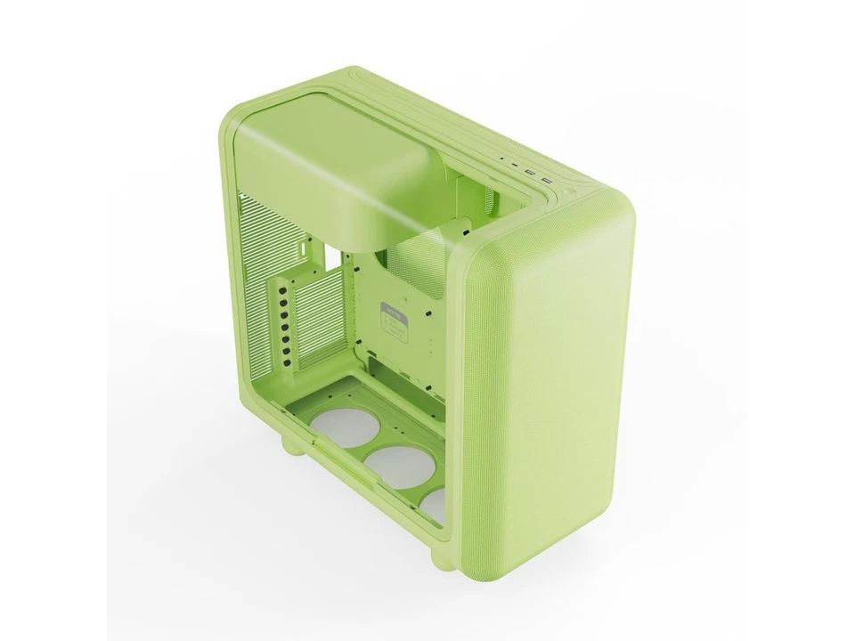 HYTE CS-HYTE-X50G-MM Green ABS / Steel / Tempered Glass ATX Mid Tower Case - Image 3 of 4