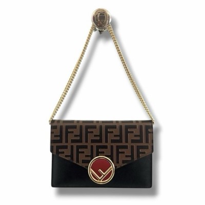 FENDI Vitello Cruise F Bi-Color FF 1974 Embossed Monogram Bag