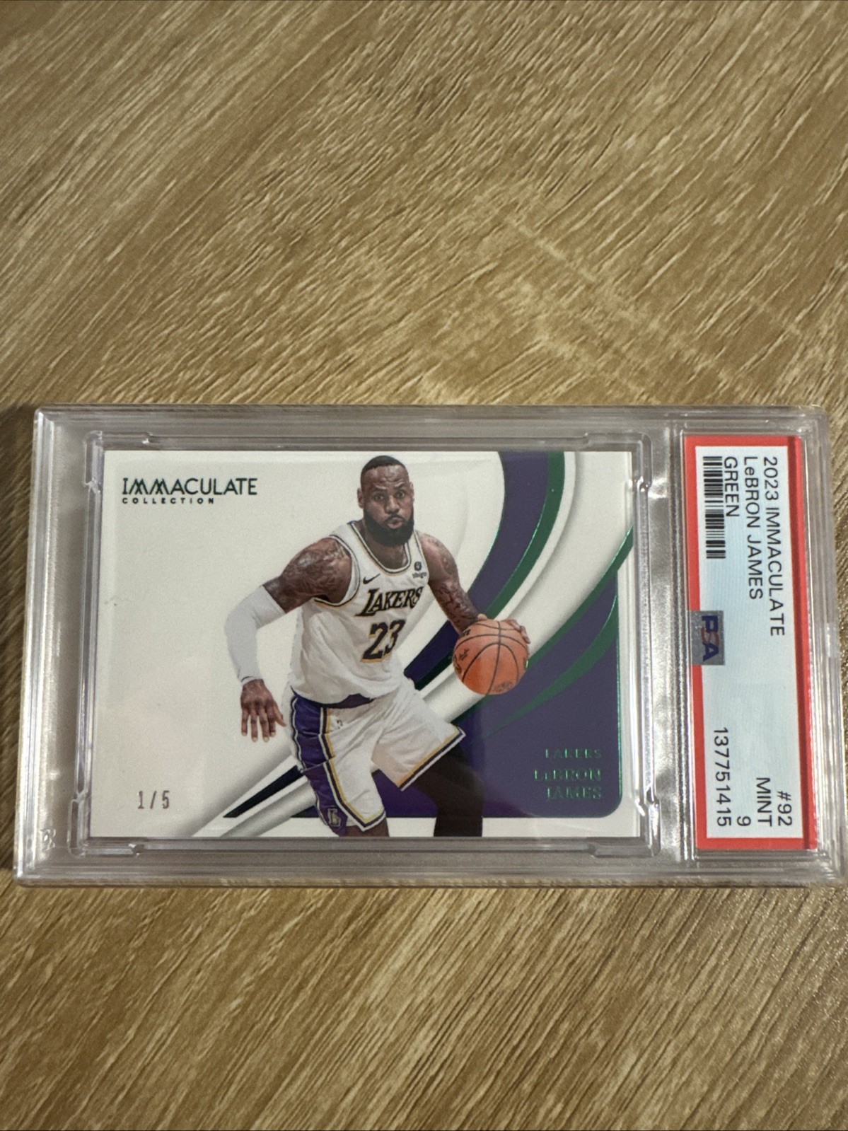 2023 Panini Immaculate Lebron James 1/5 PSA 9 - First On Print Pop 1 🔥🔥