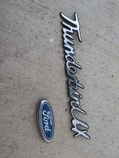 96-97 Ford Thunderbird Lx Rear Trunk Decklid Badge Emblem Set Genuine Oem