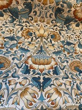 william morris lodden fabric rust