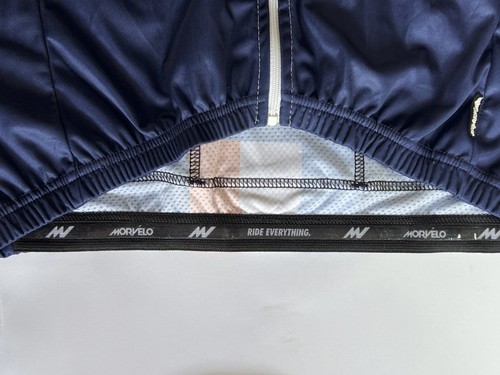 Morvelo Fahrradweste Le Loop Full Zip | Herren | Blau/Weiß/Gelb | Medium | - Bild 8 von 10