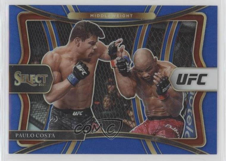 2021 Panini Select UFC Premier Level Blue Prizm 33/49 Paulo Costa #184 0z5