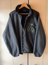 Patagonia Men's Vintage 90s Fleece Synchilla Size L Green Zip Up Jacket RARE