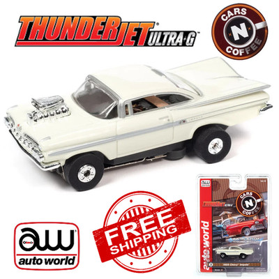 Auto Wolrd '59 Chevy Impala White/Cream - Cars & Coffee Tjet 1/64 - SC392