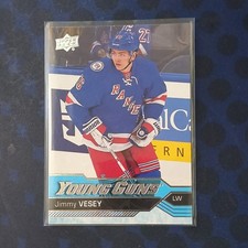 2016-17 Upper Deck Young Guns Jimmy Vesey #218 Rookie NHL Rangers Hockey