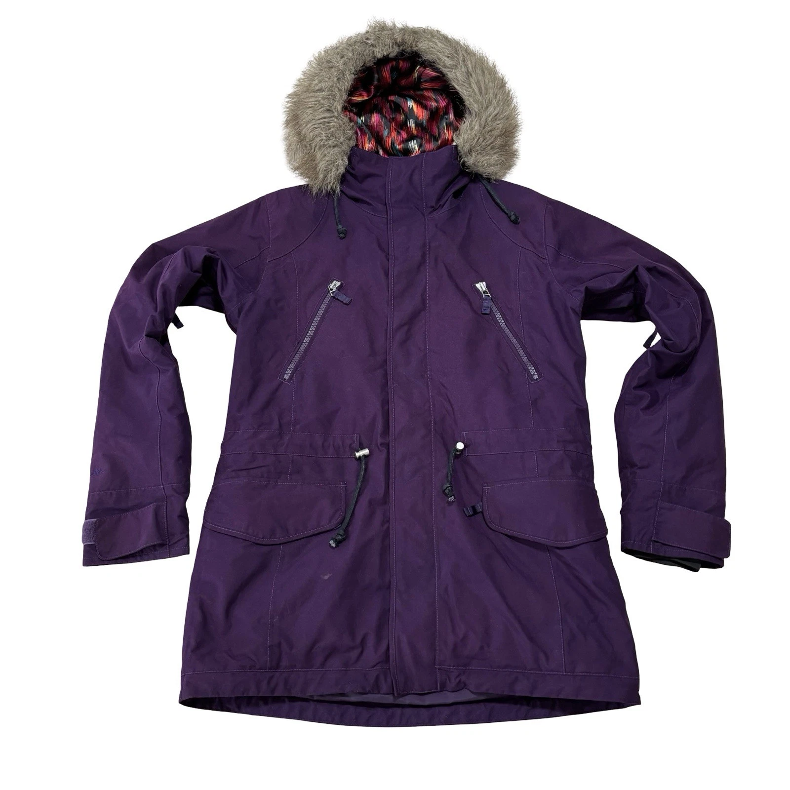 B By Burton Women's Dryride Snowboard Ski Jacket Purple Size Small 21 x 31
