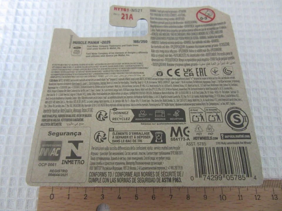 '69 Mercury Cyclone Hot Wheels car model NEW - Image 2 of 2