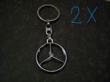 2x CHROM schlüsselanhänger Mercedes 2x CHROM schlüsselanhänger Mercedes