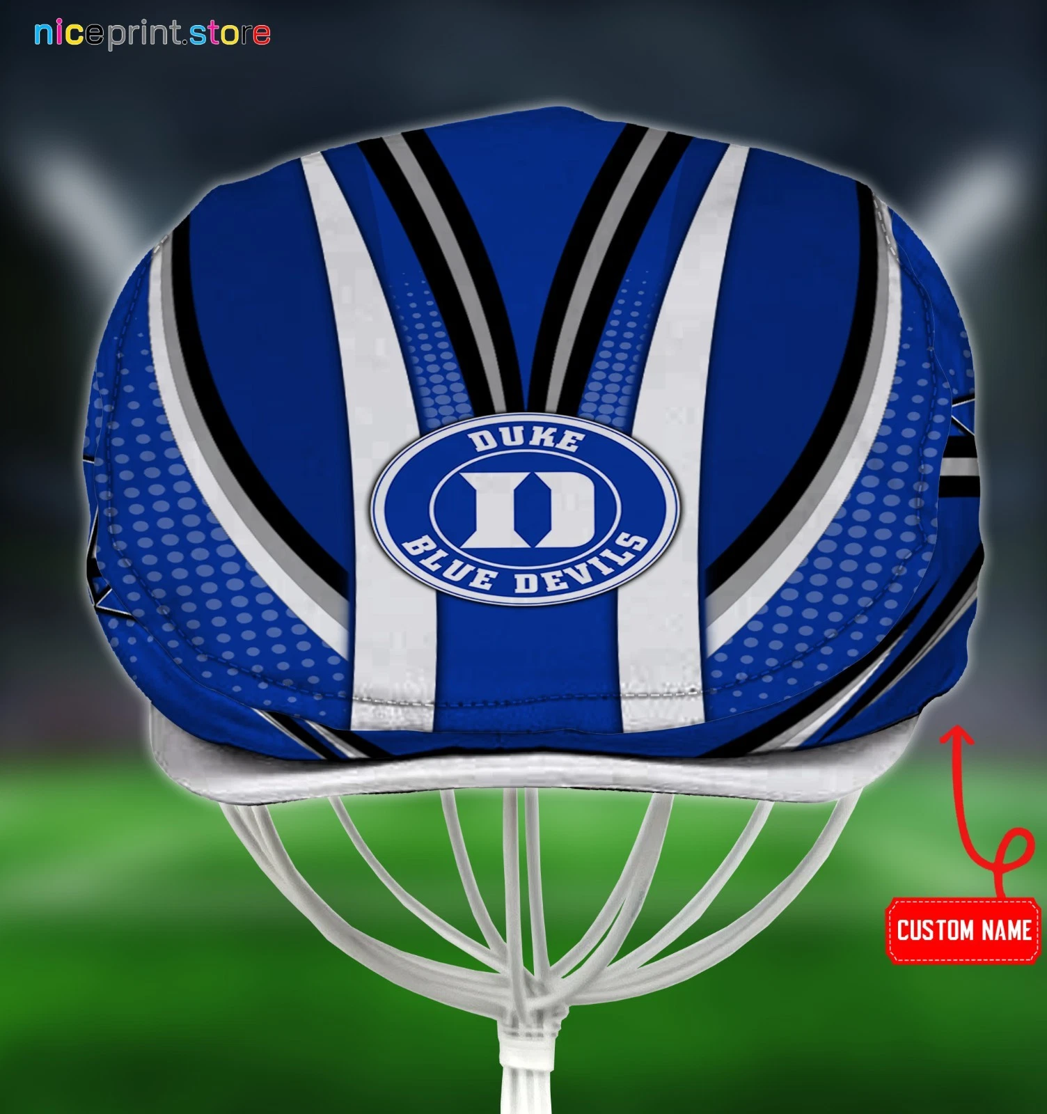 Duke Blue Team Devils Jeff Cap Driving Cap Golf Cap Flat Cap Newsboy Cap