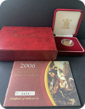 2006 Proof Half Gold Sovereign