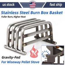 Stainless Steel Replacement Burn Basket Burn Pot For Wiseway Pellet Stove Weld