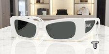 VERSACE VE4481 314 87 White Dark Grey 54 mm Women's Sunglasses
