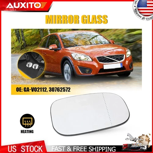 Right Side Heated Mirror Glass for Volvo S80/S40 07-11/C30/C70 2007-2012 Models