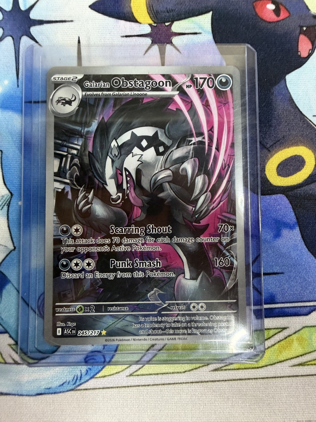 Galarian Obstagoon 245/217 Me: Ascended Heroes Holo
