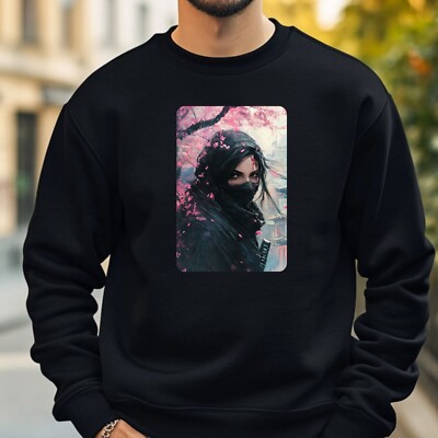 Ninja Portrait Sweatshirt Cosy and Perfect for Any Occasion S to 4XL