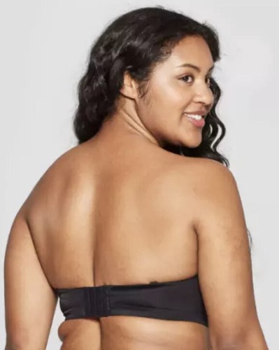 Sujetador para mujer talla 34A ligeramente forrado sin tirantes negro AUDEN - Imagen 3 de 5